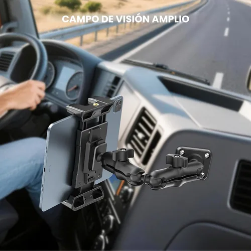 Miniatura 8 de OHLPRO Soporte para Tableta para Camión - Base de Perforación de Servicio Pesado - Soporte para Tableta para Tablero de Automóvil, Soporte para iPad
