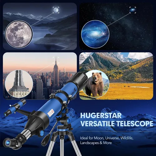 Miniatura 7 de Telescopio, Telescopio para Adultos de Alta Potencia, Telescopio Refractor Profesional de 90mm de Apertura y 800mm para Adultos Principiantes