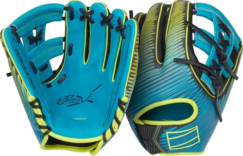 Miniatura 15 de Rawlings Guante de béisbol REV1X Negro/dorado 2 piezas de tela sólida