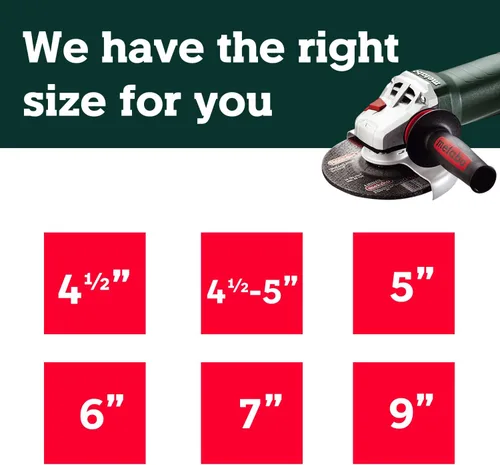 Miniatura 8 de Metabo amoladora angular de 6 pulgadas, 10,000 RPM, 12 amperios, interruptor de paleta sin bloqueo, fabricada en Alemania, WP 13-150 Quick