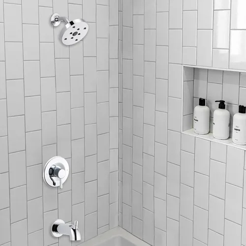 Miniatura 6 de Kit de molduras de ducha y bañera, compatible con válvula Moen Posi-Temp, cromado