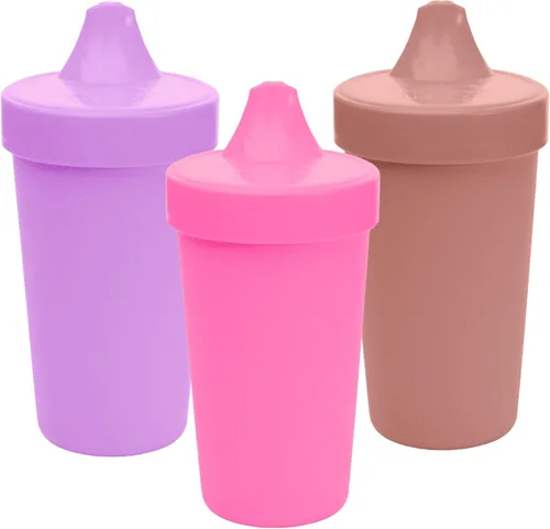 Miniatura 16 de Re-Play - Vasos de 10 onzas, hechos en EE.UU. Vasos antiderrames para la alimentación de bebés, niñas y niños pequeños, en color azul marino, agua
