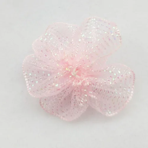 Miniatura 3 de Chenkou Craft Mix Lots - 40 lazos de organza de 1.102 in con cuentas para manualidades de boda (A0020))