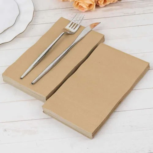 Miniatura 70 de Efavormart 50 Pack Servilletas de papel para fiestas de 2 capas suaves verde oliva con borde dorado de oro, servilletas para cenas, cócteles