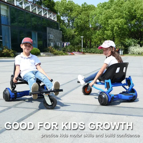 Miniatura 7 de Hishine Accesorio de Kart Hoverboard con amortiguadores dobles y rueda todoterreno de 6 pies, capacidad de 265 libras, longitud ajustable de 26 a