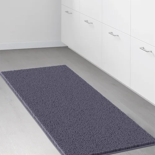 Miniatura 9 de LuxUrux Tapete de microfibra afelpada, de felpilla extrasuave, pelo largo de 1 pulgada, muy absorbente, para baño o ducha, lavar y secar a máquina