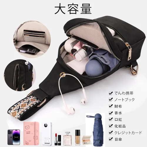 Miniatura 3 de TORFRUE Riñonera pequeña para mujer, bolsa cruzada de cuero para el pecho para mujer