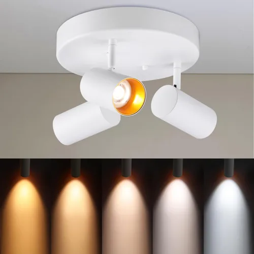 Miniatura 8 de LEONLITE 36W 5CCT - Foco de techo direccional LED de 3 luces, montaje empotrado, iluminación regulable para cocina, pasillo, 110-277 V, 3200 lm
