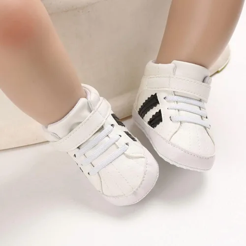 Miniatura 5 de Sekantrol - Zapatos para bebés recién nacidos, niños y niñas, suela de goma suave, primeros pasos, tenis de cuna, antideslizantes, deportivos