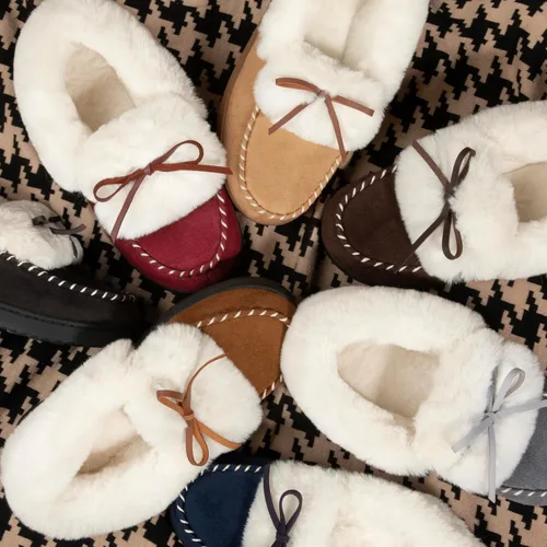 Miniatura 6 de RockDove Pantuflas de espuma viscoelástica de piel sintética para mujer