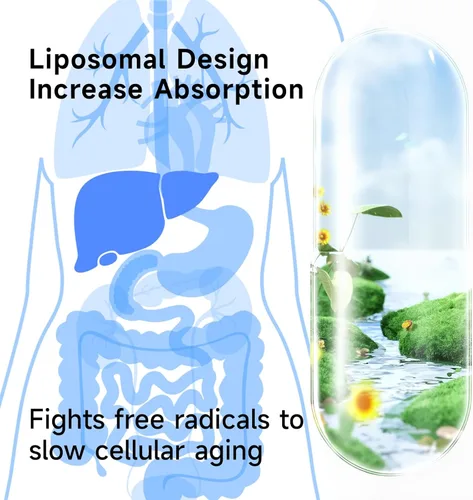 Miniatura 4 de Suplemento de luteolina liposomal de 1400 MG, máxima absorción, potente suplemento antioxidante flavonoide premium para el cerebro 120 cápsulas