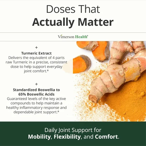 Miniatura 5 de Boswellia Serrata Suplemento de curcumina de cúrcuma: tumérico orgánico, extracto de boswellia, jengibre y bioperina para una máxima absorción