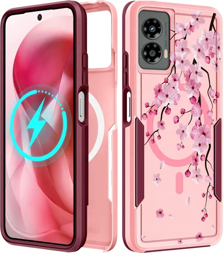 Funda para Moto G 5G 2024 – Compatible con MagSafe para mujeres y niñas, bonita funda protectora magnética para teléfono, diseño femenino Kawaii