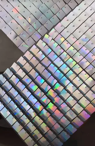 Miniatura 7 de 24 paneles de lentejuelas para pared brillante - Nuevo diseño entrelazado Pared brillante, telón de fondo de fiesta, eventos y carteles