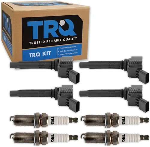 Miniatura 125 de TRQ Kit de bobina de encendido y bujía Iridium 12 piezas compatible con Ford Explorer 2020-2021 Police Interceptor Utility Lincoln Aviator con V6