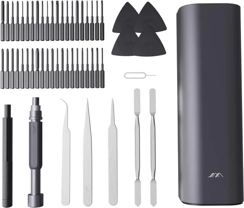 Miniatura 7 de JIMIHOME Juego de destornilladores de precisión de 56 piezas, incluye 42 puntas, kit de destornilladores con funda de transporte de acero aleado