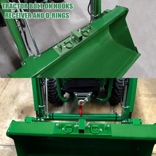 Miniatura 4 de Ganchos de Cubo de Tractor con Pernos de Enganche, Ganchos con Pernos Receptor de 2", Ganchos de Agarre Grado G70, Anillos en D Forjados, Pernos