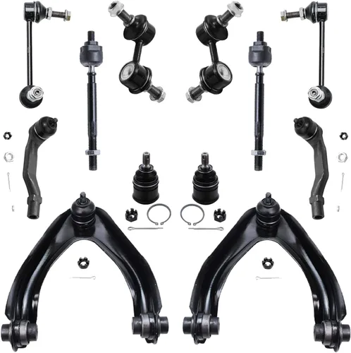 Miniatura 111 de Detroit Axle - Kit de extremo delantero para Ford 1998-2001 Explorer Mercury Mountaineer, 4 barras estabilizadoras delanteras y traseras, 2 brazos