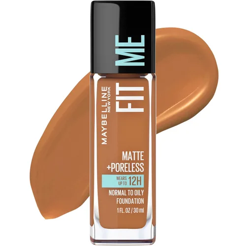 Miniatura 45 de Maybelline New York Fit Me Matte + Poreless Base Líquida, Formato de Bolsa, 220 Natural Beige, 1.3 onzas 220 Beige natural