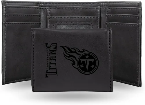 Miniatura 14 de Rico Industries Billetera marrón con grabado láser de la NFL, Baltimore Ravens, Trifold