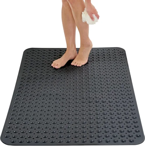 Miniatura 29 de ENKOSI Tapete de ducha extra grande antideslizante – 47 x 32 pulgadas – Tapete de ducha de baño XL – Tapetes de ducha grandes para suelos de ducha