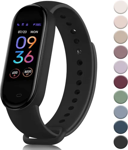 Miniatura 8 de Meliya Bandas para Amazfit Band 5 Correa de repuesto para mujeres y hombres, correa deportiva de silicona suave compatible con Amazfit Band 5