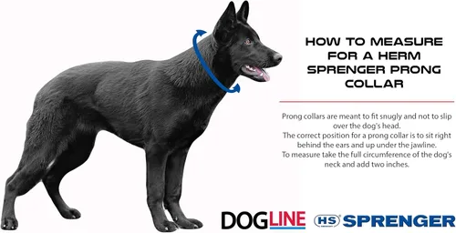 Miniatura 3 de Herm Sprenger Collar de Entrenamiento para Perros de Púas de Acero Inoxidable Negro con Giratorio Collar de Pellizco Ultra-Plus para Mascotas Collar