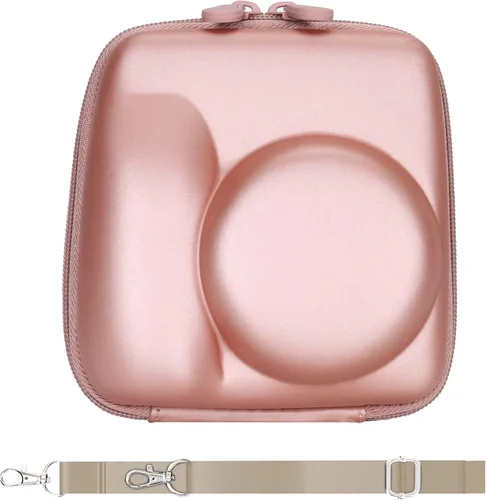 Aenllosi Funda para Cámara Instantánea Fujifilm Instax Mini 11 (Solo Funda), Rosa, 10.5 cm x 14 cm x 10.5 cm, Bolso de viaje Blossom rosado