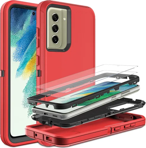 Miniatura 8 de Funda Samsung S21 FE 5G - Protección de cuerpo completo 3 en 1, película nano a prueba de explosiones [2 unidades], resistente a los golpes