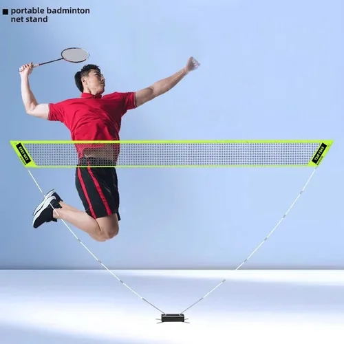 Miniatura 2 de Juego de bádminton portátil - 4.9 ft de altura x 8.9 ft de ancho, ligero y fácil de instalar con bolsa de transporte, red de polietileno verde