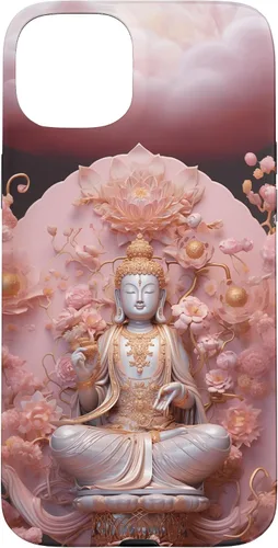 Miniatura 9 de iPhone 16 Pink Buddha - Lotus Flower - Spiritual Buddhism Buddhist Case