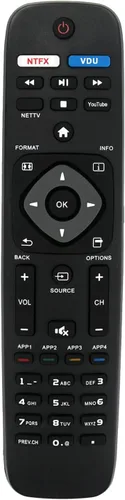 Nuevo reemplazo remoto apto para Philips Smart TV NH500U NH500UW NH503UP 55PFL5602 50PFL5602 43PFL5602 75PFL6601 32PFL4902 40PFL4901 43PFL4901