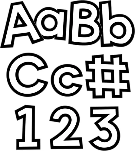 Miniatura 14 de Carson Dellosa 152 Piezas Letras Coloridas de Pizarra para Tablón de Anuncios de 4 Pulgadas para Aula, Letras del Alfabeto en Mayúsculas, Números