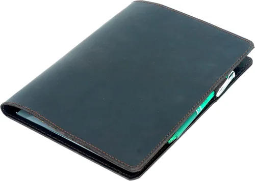 Miniatura 8 de JJNUSA Funda de cuero compatible con tops, bloc legal, bloc de notas de 5 x 8 pulgadas, regla legal, cuadernos envejecidos genuino A5, funda