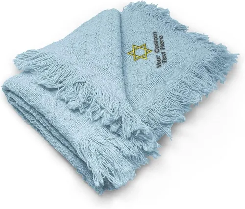 Miniatura 6 de Fastasticdeals Ropa de cama de bebé, mantas para niños y niñas Star of David Jewish B Cotton solo diseño blanco