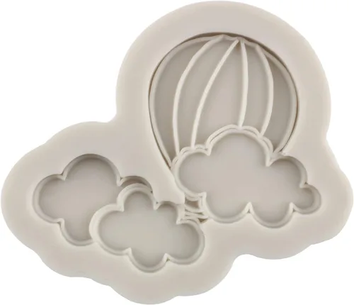 Miniatura 4 de Sijiangmold Moldes de silicona para globos de aire caliente para decoración de pasteles, decoración de cupcakes, caramelo y chocolate, polimero