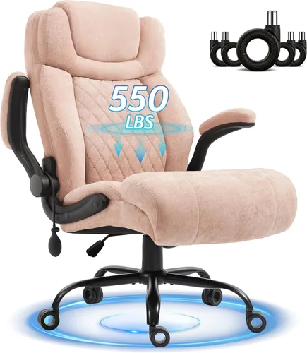 Miniatura 10 de Silla de oficina, sillas ejecutivas grandes y altas con soporte lumbar para dolor de espalda, silla de computadora de escritorio transpirable