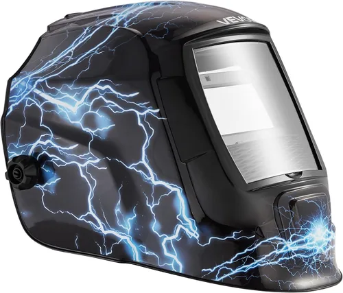 Miniatura 9 de VEVOR Casco de Soldadura de Oscurecimiento Automático, 3.66" x 1.69" Capucha de Soldadura de Color Verdadero, Máscara de Soldador con Energía Solar