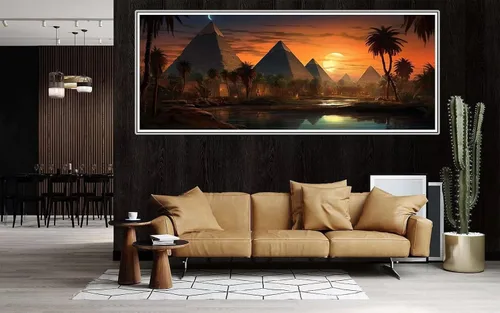 Arte de diamantes de bosque de Egipto, kits de pintura de diamante DIY por números kit para adultos, accesorios de pintura de diamante completo, 5d