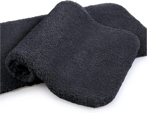 Miniatura 44 de VANZAVANZU Alfombras de Baño Antideslizantes Ultra Suaves Absorbentes de Microfibra Esponjosas Gruesas Alfombras de Baño Lavables a Máquina Gris
