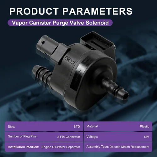 Miniatura 3 de Válvula solenoide de purga de cartucho de vapor 06H906517AE Reemplazo para Audi A1 A3 A4 A5 Q3 Q5 TT Seat Skoda VW Golf Jetta Passat Tiguan