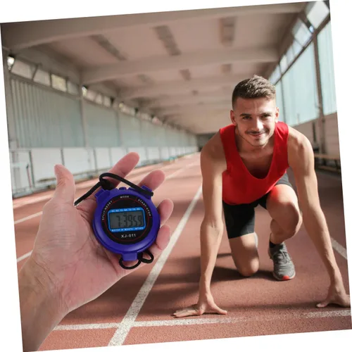 Miniatura 7 de Cronómetro deportivo digital con pantalla grande, funcionamiento silencioso para natación, correr, fitness, fácil de usar para entrenadores
