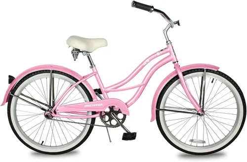 Miniatura 17 de MICARGI Bicicleta híbrida para adultos de 24/26 pulgadas, bicicleta híbrida de 1/7 velocidades para mujeres, hombres, personas mayores, bicicleta
