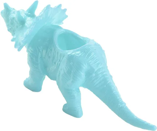 Miniatura 14 de Aislor Maceta suculenta con forma de dinosaurio con bandeja de drenaje, florero multiusos para bonsái, maceta creativa de cactus con orificio