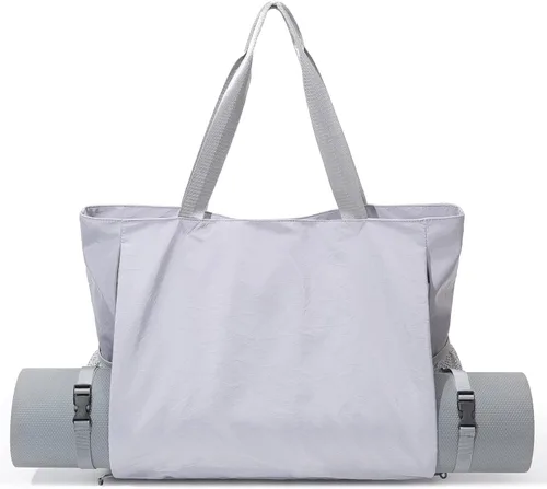Bolsa para esterilla de yoga, bolsa de gimnasio impermeable con soporte para esterilla de yoga y bolsillo húmedo para gimnasio, pilates, viajes,