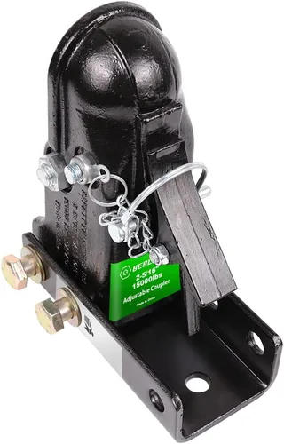 Miniatura 7 de Acoplador de remolque fundido ajustable de 2-5/16 pulgadas, 15000 libras con canal y canal de 3 posiciones y sujetadores