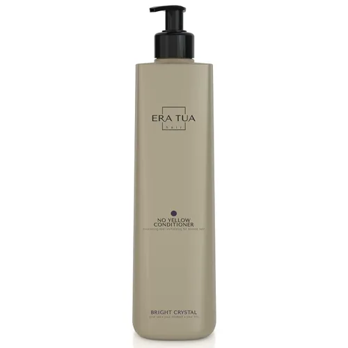 Acondicionador sin tonificación amarilla para cabello rubio, plateado, cristal brillante y morado | champú rubio fórmula hidratante de latón | Hecho