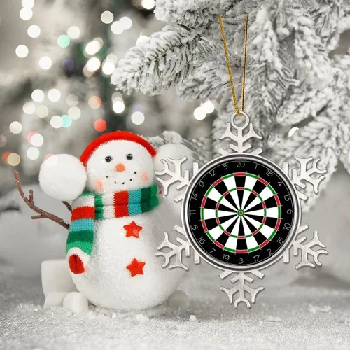 Miniatura 6 de Adorno de copo de nieve de peltre personalizado para decoración de árbol de Navidad