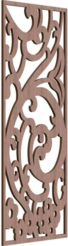 Miniatura 137 de Bridgewater - Paneles de pared decorativos de madera con calado, 9 3/8 pulgadas de ancho x 24 3/8 pulgadas de alto x 1/4 de alto, nogal