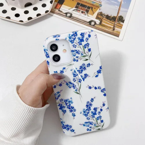 Miniatura 5 de J.west Funda floral para iPhone 11 de 6.1 pulgadas, diseño de patrón de flores de TPU suave, parachoques a prueba de golpes para mujeres y niñas